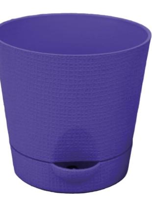 Горшок фиалка люкс 14.5 см фиолетовый