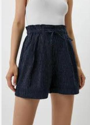 Фирменые шорты из смеси льна и хлопка. uniqlo1 фото