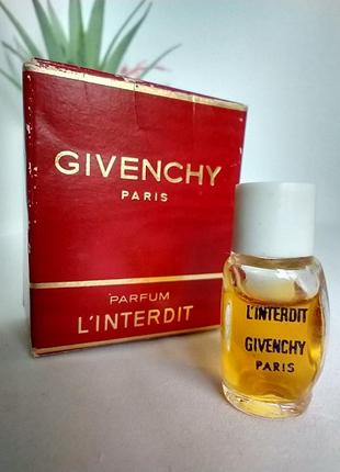 L'interdit givenchy 1957 рік lдухи вінтаж мініатюра рідкість 1 мл