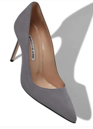 Manolo blahnik замшевые туфли-лодочки 36 р. италия