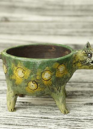 Горщик кіт для вазона кактуса