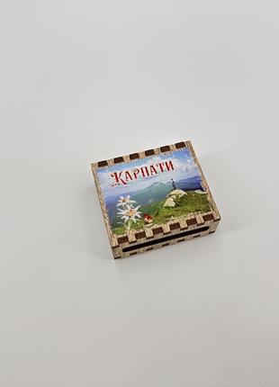 Сірники з друком. карпати. 5.2х4.5см