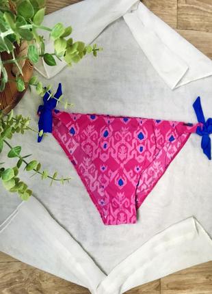 Плавки xs s низ от купальника розовые на завязках