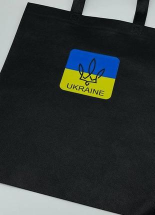 Еко сумка спанбонд 33х38см "ukraine"1 фото
