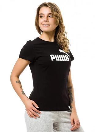 Футболка жіноча puma ess logo tee, р.s