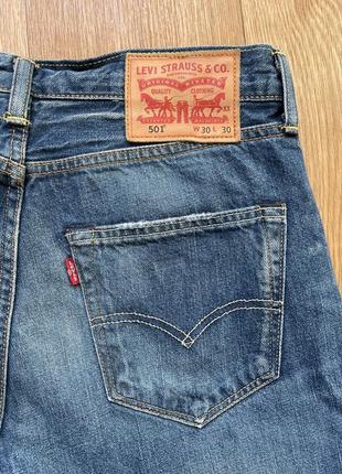 Джинсы levis 501 размер w30 l30