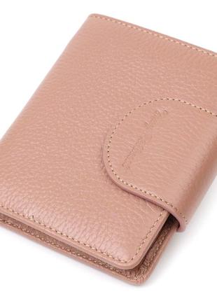Гарний жіночий гаманець ніжного кольору з натуральної шкіри tony bellucci 22020 бежевий