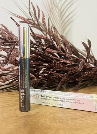 Оригінал туш для вій clinique lash power mascara long-wearing formula clinique lash power mascara long-wearing formula 04 dark chocolate