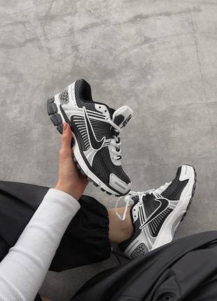 Женские текстильные кроссовки nike vomero 5 grey/black