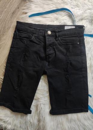 Круті стильні джинсові стрейчеві шорти розмір s/m