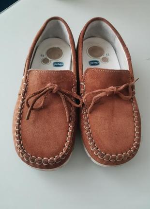 Мокасины кожаные chicco, 33р
