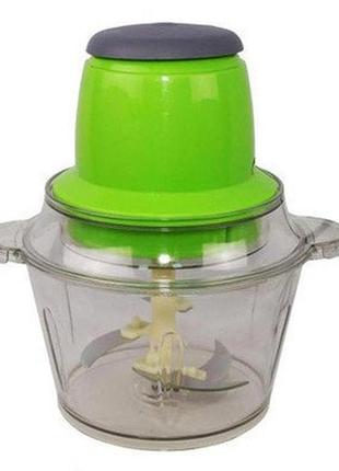 Блендер vegetable mixer блискавка, з двухярусным лезом, універсальний подрібнювач, від мережі 220v