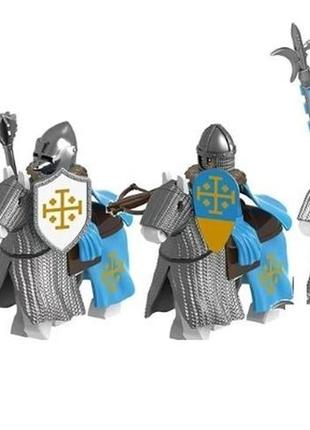 Фігурки конструктор чоловічки хрестоносці лицарі солдати воїни вершники