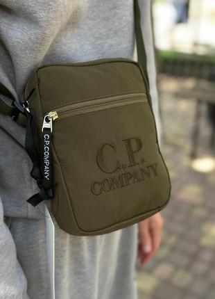 Хаки сумка c.p company, мужская барсетка сп компани