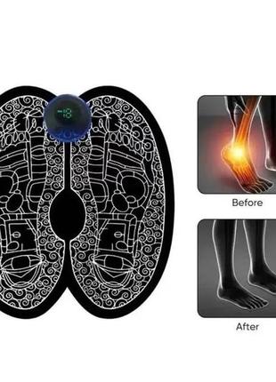 Массажный коврик ems для ступней и ног автоматический foot massager x-376