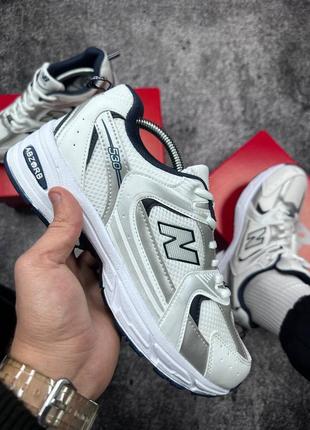 Жіночі шкіряні кросівки new balance 530 silver