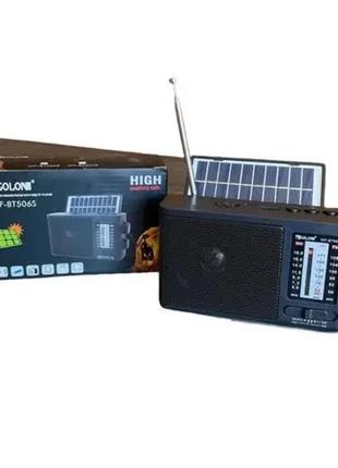 Радіо приймач із сонячною батареєю golon icf-bt506s