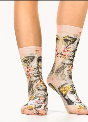 Wigglesteps art lady нові жіночі шкарпетки органічна бавовна технологія dry touch
