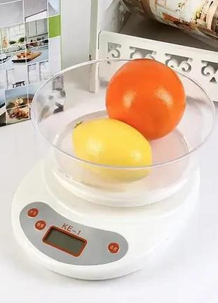 Ваги кухонні електронні ke-1 з чашей