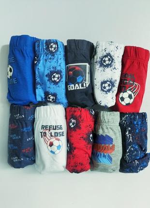 Трусики 1/2 уп. 5шт половина упаковки для мальчика футбол оригинал оригинал примарк primark