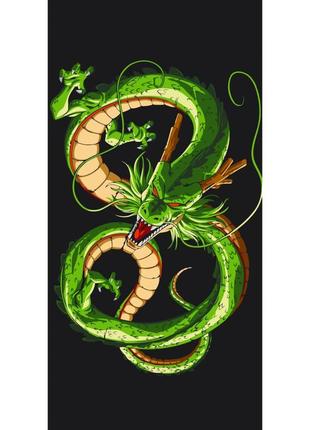 Картина за номерами "зелений дракон" 11517-ac 40х80 см