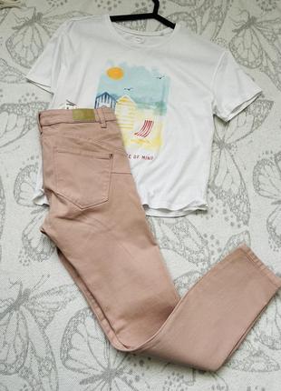 Розовые джинсы lefties для девочки, р.152-158