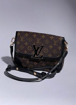 Жіноча сумка louis vuitton buci brown/blac