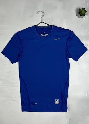 Мужская футболка, для тренировок термо компрессинонка nike pro combat