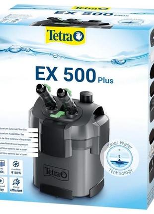 Внешний фильтр для аквариума tetra external ex 500 plus 5,5w, 910л/ч до 100л