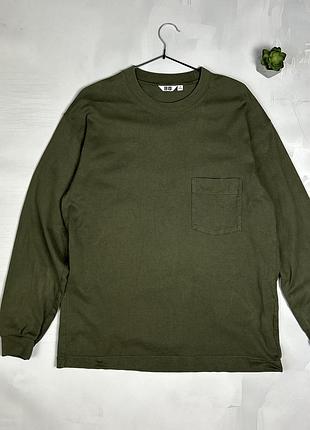 Базовый мужской лонгслив unqlo basic long sleeve