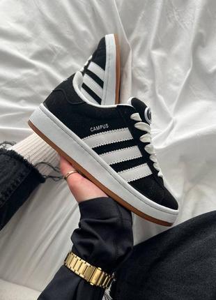 Жіночі кросівки adidas campus black white