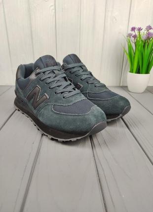 Кроссовки мужские new balance 574 navy gray3 фото