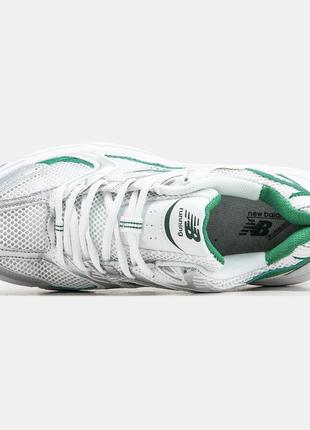 New balance 530 white/green3 фото