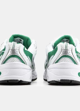 New balance 530 white/green6 фото