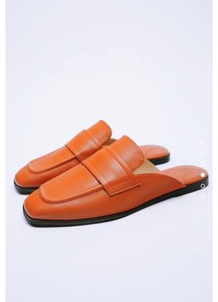Шлепки мюли zara
