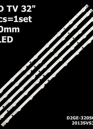 Led підсвітка samsung tv 32" d2ge-320sc0-r3 ue32f5300ak, ue32f5500aw, ue32f5700aw, ue32f6100ak, ue32f6100a 1шт