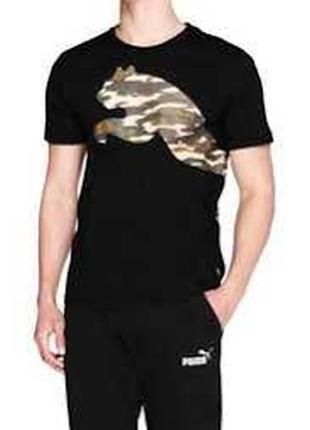 Крутецька футболка puma big cat з двохстороннім принтом