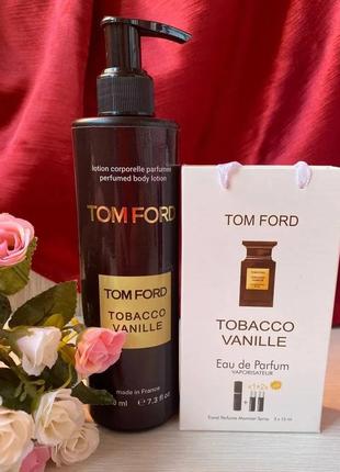 Набор tom ford tobacco vanille духи с фeрoмонами 45 ml + парфюмированный лосьон 200 ml