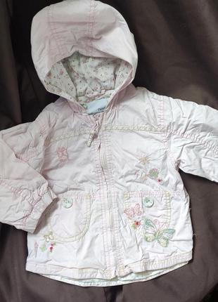 Легенька курточка некст, next, ветровка, куртка, для дівчинки 12-18 місяців, 80-86 см