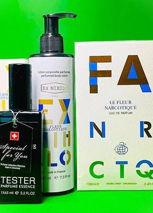 Набор ex nihilo fleur narcotique (духи 100 ml + тестер 65 ml + парфюмированный лосьон 200 ml)