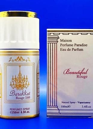 Набор maison francis kurkdjian baccarat rouge 540 (духи 100 ml + дезодорант 250 ml)