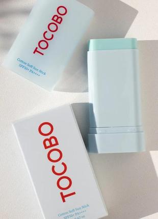 Tocobo cotton soft sun stick spf50+ pa++++ солнцезащитный крем в стеке