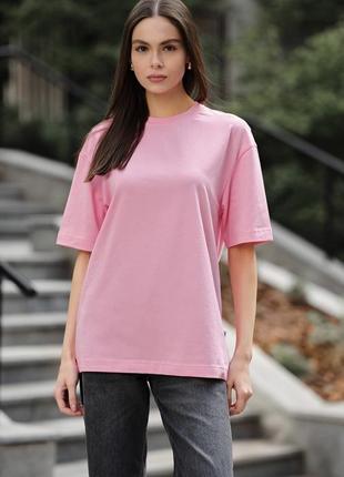 Рожева футболка oversize