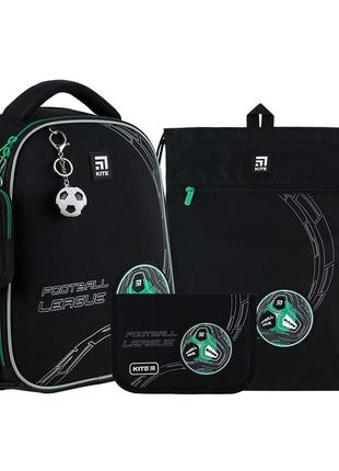 Набір kite рюкзак + пенал + сумка для взуття set_k24-555s-9 football