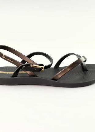Стильные черные сандалии-босоножки женские на низком ходу, с плоской подошвой, пляжные, летние, легкие на лето