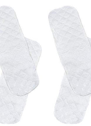 Набор сменных вкладышей для многоразовых подгузнков 2life из 4-х штук белый v-12014