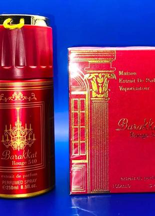 Набор maison francis kurkdjian baccarat rouge 540 extrait (духи 100 ml + дезодорант 250 ml)