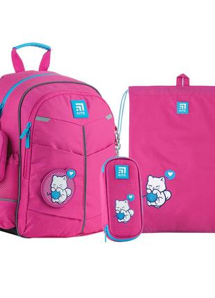 Набір kite рюкзак + пенал + сумка для взуття set_k24-771s-2 kitten&clew