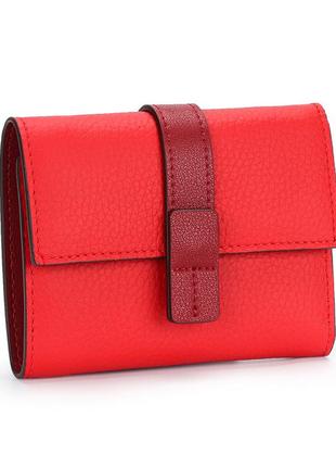 Жіночий шкіряний гаманець червоний