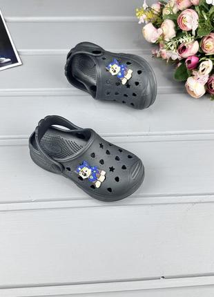 Кроксы на мальчика, графит